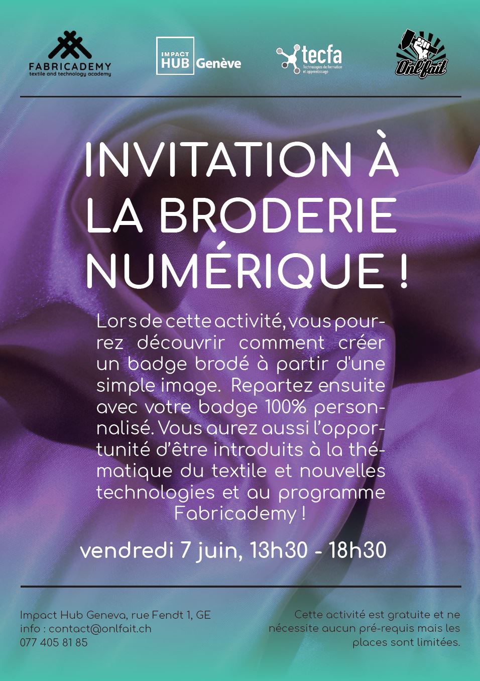 Invitation à la broderie numérique